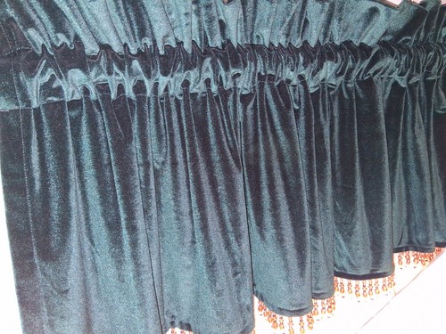 Penney vtg emerald beaded - penney, vtg.