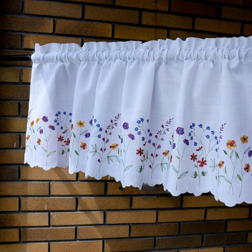 Pkt floral embroidery - embroidery, curtain